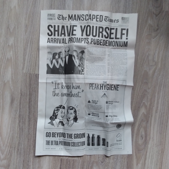 Manscaped Maigc Mat Newspapers - Picture 1 of 11